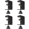 Jhanw piccole morsette a C, 5,1 cm, con 4 fori sul retro, 4 pezzi, morsetto a C da scrivania regolabile per 1 cm fino a 5,1 cm, morsetto versatile per freno e montaggio