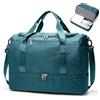 SEAFEW Borsone da Viaggio,Bagaglio a Mano 45x36x20 Easyjet Borsa da Viaggio con Scomparto per le Scarpe, Borsa da Cabina Easyjet Borsa Sportiva Borsone da Palestra da Weekend,M04-Blu pavone