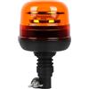 Qiping Luce LED lampeggiante arancione 12v 24v, lampeggiante trattore di emergenza amber - faro rotante giallo - 10 modalità - con E-mark - Impermeabile