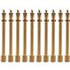 Keenso Prolunga valvola pneumatici per auto, 140 mm, 10 pezzi, prolunga per gonfiaggio pneumatici in ottone per motocicli, biciclette, tosaerba e scooter (100 mm)