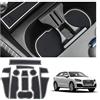 SHAOHAO Tappetini Compatibile con Audi Q2 / S line 2017-2026 Anti-polvere antiscivolo Supporto tazza interno Tappetini Antiscivolo AntiGraffio in Gomma per Interni Accessori Audi Q2 Bianco