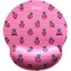 WONDEE Mr Wonderful - Tappetino per mouse in gel con poggiapolsi, motivo barbabietola, ergonomico, con poggiapolsi, per ragazze e donne
