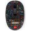 Legami - Mouse Wireless con Ricevitore USB Ultra Compatto, Tema Genius, 3 Opzioni di Velocità, Materiale ABS, Connessione Wireless fino a 10 m