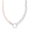 Thomas Sabo Collana con perle rosa in argento placcato oro KE2188-034-9