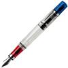 Twsbi Diamond 580 RBT - Penna stilografica, trasparente, blu/rosso, M7446070 - F