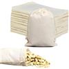 Intckwan 24 Sacchetti di Cotone 15x20cm con Cordino, Sacchetti Vuoti da Riempire per Calendario dell'Avvento, Lavanda, Decorazioni Fai da Te, Confezione Regalo & Bomboniere Nuziali