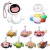 ENERGIZE LAB Eiliko Coral Pink + Corpi tematici intercambiabili Random 1/8 - Il tuo piccolo robot AI che si abbina a qualsiasi outfit, divertenti giocattoli elettronici da appendere per coppie.