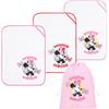 Ellepi Set Asilo Disney - 3 Asciugamani + Sacchetto con Laccetti (Minnie)