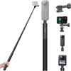 REYGEAK Bastone per selfie da 130 cm, in alluminio, invisibile per selfie, treppiedi con adattatore, estensibile, compatibile con DJI Osmo 360/Pocket 3/Action, Insta-360 X5/X4/X3,