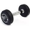Diamond Manubri Gommati tondi Pro black Diamond Professional da 2 kg a 40 kg Kg 38