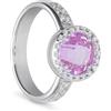 ALFIERI & ST. JOHN 925 Anello armonia con pietra rosa e zirconi