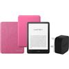 Amazon Kindle Paperwhite (2024 Release) 16 GB Con pubblicità Con custodia trasparente color lampone e adattatore da 9 W