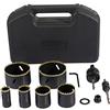 BINOTA Sega a Tazza Bimetallica M42, Kit 22-73 mm, per Metallo, Legno, Compensato, PVC, Fibra di Legno, Cartongesso, Set 22 29 38 44 67 73mm