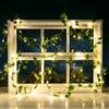 Aigostar Catena decorata con foglie di edera a energia solare 50 Led 5 metri Bianco caldo Aigostar