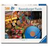 Ravensburger Puzzle 500 Pezzi Hello Vinyl - Puzzle Adulti +14 anni, 49 x 36 cm, Puzzle per Adulti, Collezione 500 Pezzi, Idee Regalo