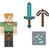 Mattel Games Minecraft Diamond Level Alex Action Figure, 6+ anni