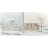 Home Decor Quadro Dkd Home Decor tela albero (2 pezzi) (100 x 3,8 x 100 cm)