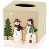 Avanti Linens Collezione di pupazzi di neve, resina, naturale, copertura in tessuto