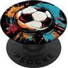 Magliette Grafiche de Calcio Pallone da calcio Colore Graffiti Calcio PopSockets PopGrip Adesivo