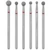 Sibba 6pcs Cuticola Drill Bit Set Fiamma In Acciaio Inox Bit con Custodia Manicure Pedicure Diamante Trapano Lucidatura File Rettifica Teste Strumenti Metallo Professionale Carburo Remover Bits Gel