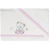 Coccolissimi Set Lenzuola Per LETTINO BIANCO ROSA 100% Cotone TIMMY
