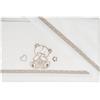 Coccolissimi Set Lenzuola Per LETTINO BIANCO TORTORA 100% Cotone TIMMY