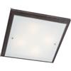 Redo Group Italia Srl Plafoniera quadrata in legno Tavel 42x42 wengè 4XE27 EDO05-883/20