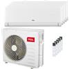 TCL Condizionatore TCL BreezeIN P5 penta split 9000+9000+9000+18000+18000 BTU inverter A++ wifi unità esterna 12.2 kW MT4250/SN09P5S0_3/SN18P5S2_2
