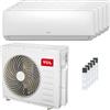 TCL Condizionatore TCL Elite F2 penta split 9000+12000+12000+12000+12000 BTU inverter A++ wifi unità esterna 12.2 kW MT4250/SN09F2S0_1/SN12F2S0_4