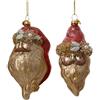 Kaemingk Decorazione Natalizia Babbo Natale 12 cm in Vetro ass Prezzo Caduno