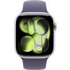 Apple Watch Series 11 GPS 42mm Silver Aluminum Case Sport Band M/L - Purple Fog