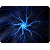 Silent Monsters Tappetino Mouse 36 x 25 cm, Fulmine, Bordo tagliato al laser, Durevoli, antiscivolo e silenzioso, gioco, ufficio, casa, lavabile, arrotolabile, Tappetini per il Gaming Mousepad