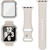 Raradev 3-in-1 per Cinturini Apple Watch 41mm con Custodia e Proteggi Schermo, Cinturino Sportivo in Silicone e Cover Protettiva con Vetro Temperato 9H per iWatch Serie 9/8/7, Galassia
