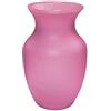 Floral Supply Online - 8 Rose Vase and Flower Guide Booklet - Decorative Glass Flower Vase for Floral Arrangements, Weddings, Home Decor or Office. (Pink)