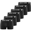 Pierre Cardin Underwear Pc/1/Bc/Pk6 Boxer Corti, Nero Basso2, M (Pacco da 6) Uomo