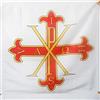 AZ FLAG Bandiera Sacro Militare Ordine Costantiniano di San Giorgio 90 x 90 cm - Bandiera Napoli 90 x 90 cm Foro per Asta