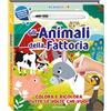 Edibimbi Gli animali della fattoria. Acquacolor. Ediz. illustrata. Con pennello ad acqua