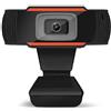 Retoo Webcam con microfono con suono stereo chiaro e correzione automatica della luce, telecamera webcam USB Plug & Play, telecamera USB 2.0 per Skype, FaceTime, Hangouts, Zoom (nero 1280 x 480)