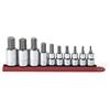GearWrench 80578 - Set di chiavi a bussola metriche per punte esagonali da 3/8 e 1/2, 10 pezzi