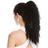 WIG ME UP - N609-V-1 Toupet Coda di cavallo Lunghi Voluminosi Ricci Ricci crespi Afro Kinks Nero 45 cm
