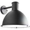 Redo Group Italia Srl Applique da estrerno Work grande a cupola nero opaco 1XE27 IP44 EDO9526/20