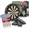 #DoYourDart Bersaglio freccette | 6 freccette in acciaio con flight | set completo | bersaglio sisal con surround | Dart in fibra di sisal brasiliana a chiusura automatica