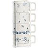 DKD Home Decor Set di Tazze da caffè, Standard
