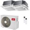 TCL Condizionatore TCL Cassetta 4 vie Serie S dual split 12000+18000 BTU inverter A++ wifi unità esterna 7.9 kW MT2730/MN12SS1_1/MN18SS3_1