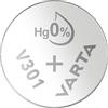 Varta V301, SR43, 386E, SR43SW, 301101111, Batteria a Bottone per Orologio, Specialistica, Ossido d'Argento, 1.55 Volts, diametro 11.6 mm, altezza 4.2 mm, Confezione 1 Pila