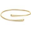 Rosefield Bracciale Rigido Collection Donna 14K Placcato Oro Bracciale Contrarie Polsino Bracciale Rigido JBCBG-J1047