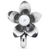 Trollbeads TAGBE-00214 - Ciondolo da donna Anemone Spacer in argento 925, perla bianca
