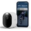 Arlo Pro 6 Telecamera WiFi Esterno Senza Fili, Telecamera WiFi Interno, 2K HDR, Sirena Allarme Casa, Sensore Di Movimento, Visione Notturna Colori, Prova Inclusa Secure, 1 Telecamera, Bianche