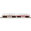 PIKO 38773 Set 2 carri pianale a stanti USA della Santa Fe SF Scala G 1:22,5