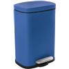 Spirella - Cestino per Bagno a Pedale Modello Akira - Acciaio Inossidabile di Alta Qualità - Chiusura Silenziosa Easy-Close - Blu Re Matt - 5L - Accessori per il bagno